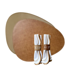 Conjunto Orgânico dupla face (Caramelo & Amêndoa)