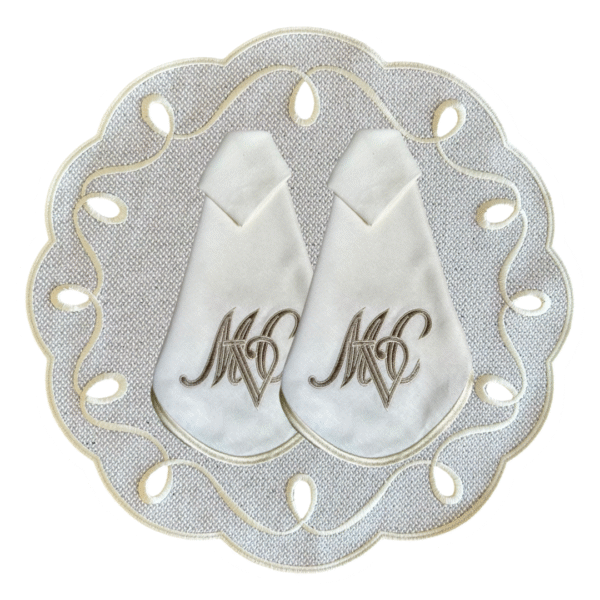 Conjunto Camélia Monograma (cor: Marfim & Fendi)