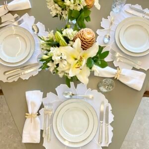 Conjunto Flor de Paris (cor: Branco)