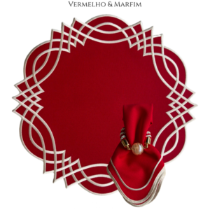 Conjunto Geométrico (Red & Marfim)