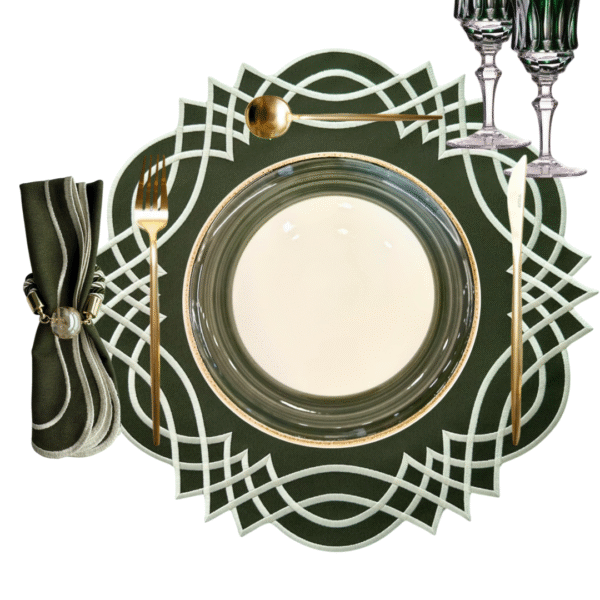 Conjunto Geométrico Verde Musgo