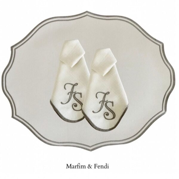 Conjunto Trigo Monograma (Cores: Marfim & Fendi)