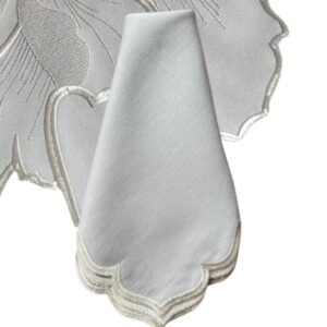 Guardanapo Linho Flor de Paris Prata