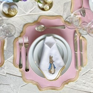 Lugar Americano Classic Rosa Algodão