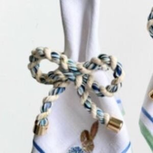 Porta Guardanapo Linho Jardim das Hortênsias